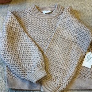 Hyacinth House Women's Beige Knit Sweater